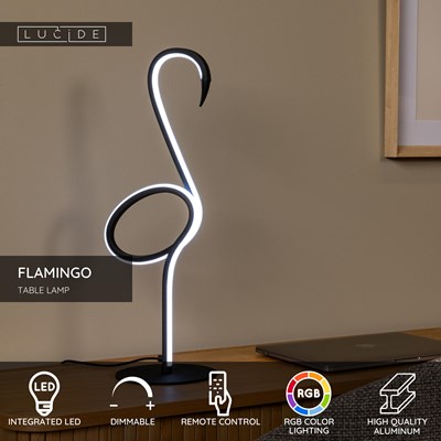 Lucide FLAMINGO - Table lamp - LED Dim. - Rgb - Multicolor